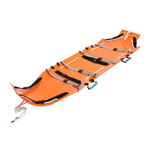 orange color multi-functional rolling stretcher 